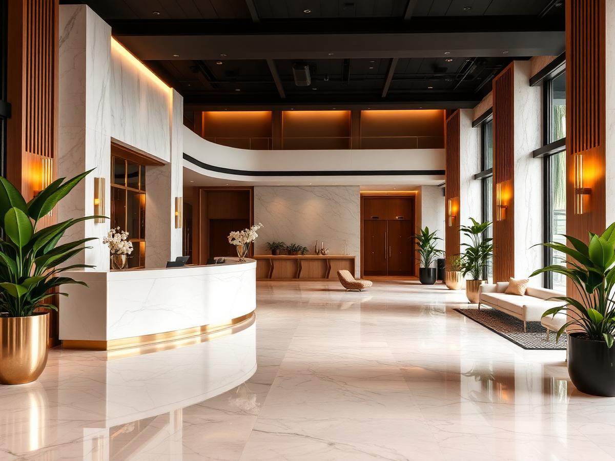 Marble & Brass Lobby